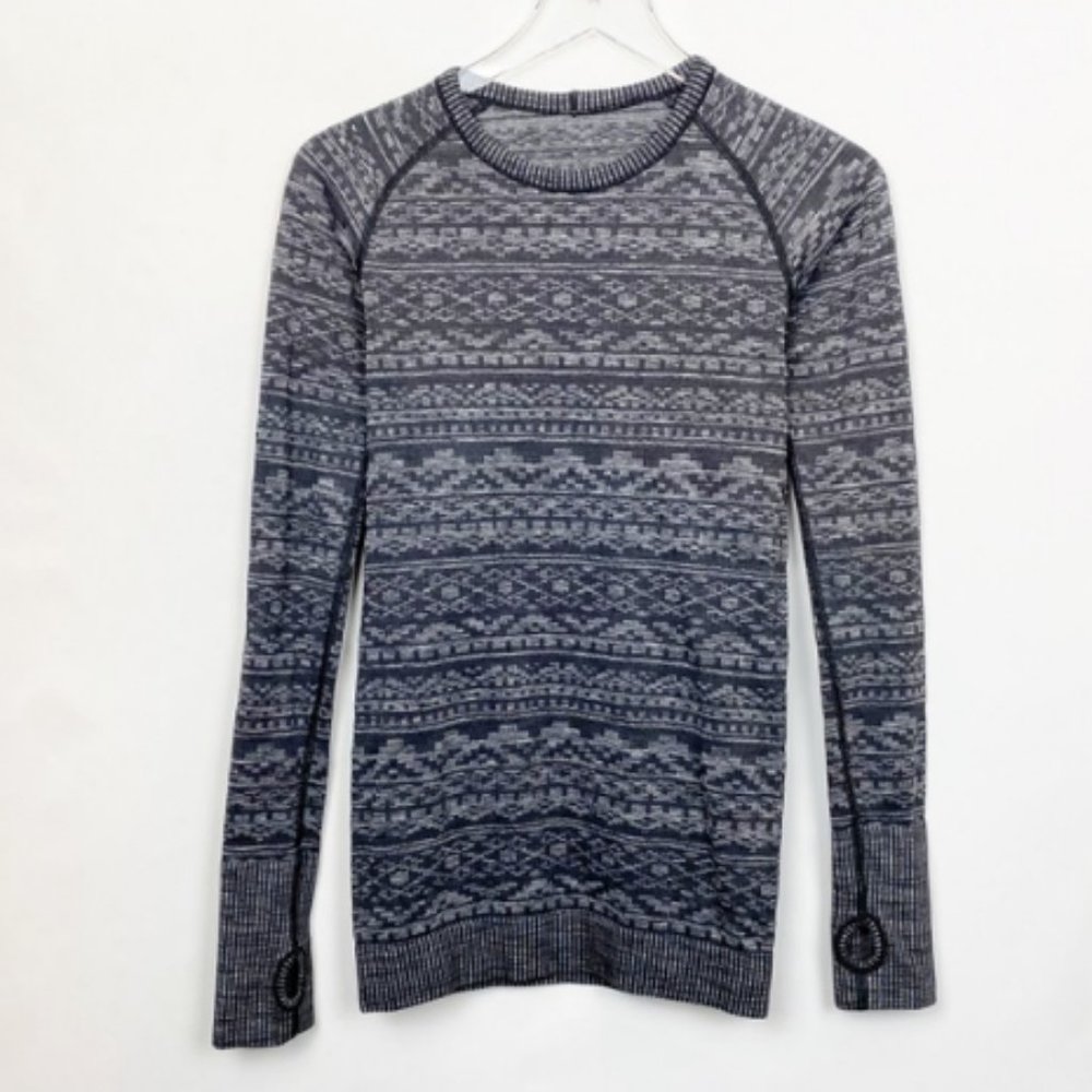 Lululemon Rest Less Pullover in Heathered Black 6